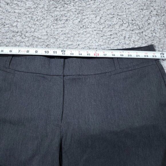 Lane Bryant Allie 26 Long Gray Straight Leg Stretch Dress Pants Size 26L - Picture 8 of 10